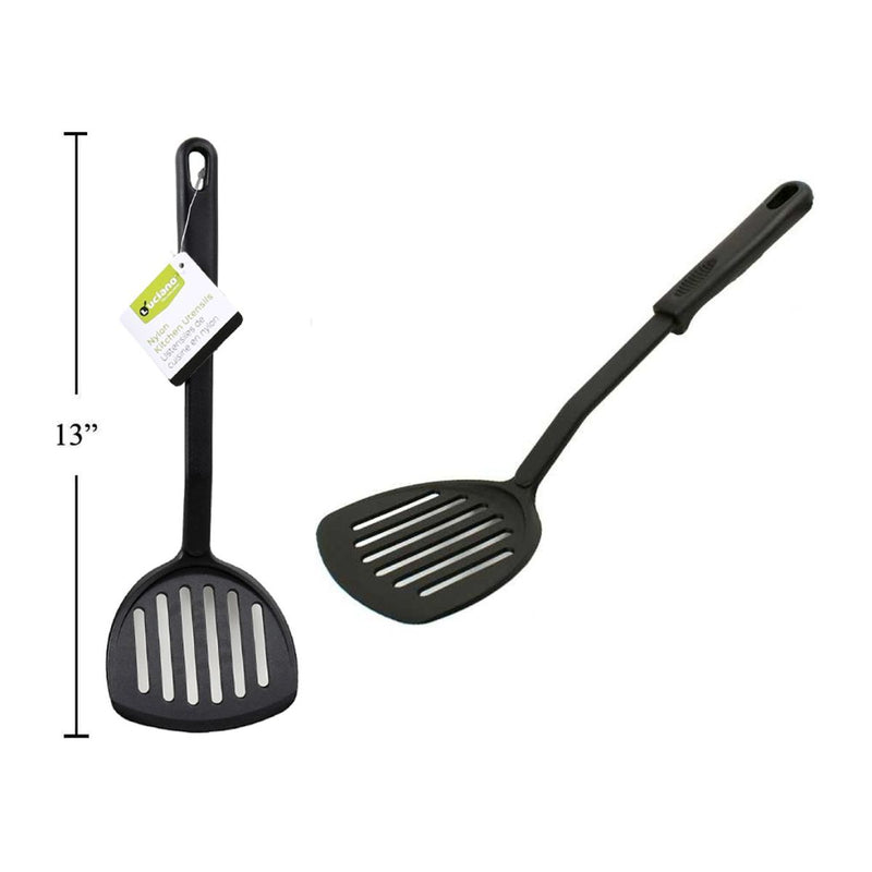 Luciano Nylon Espatula grande volteador para cocinar, etiqueta