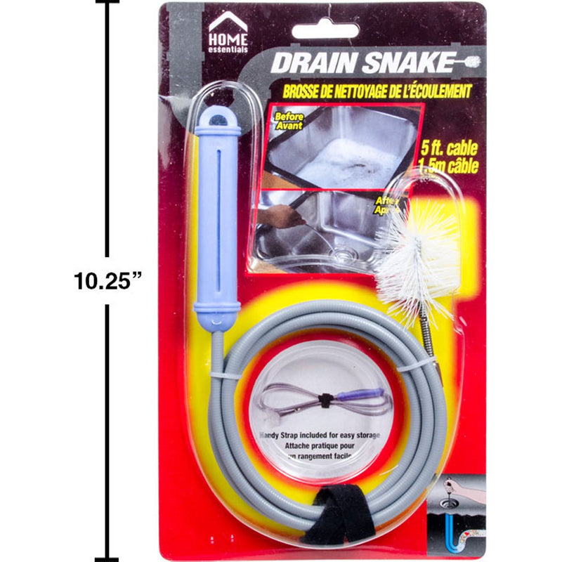 H.E. Serpiente destapador drenajes de 5 '