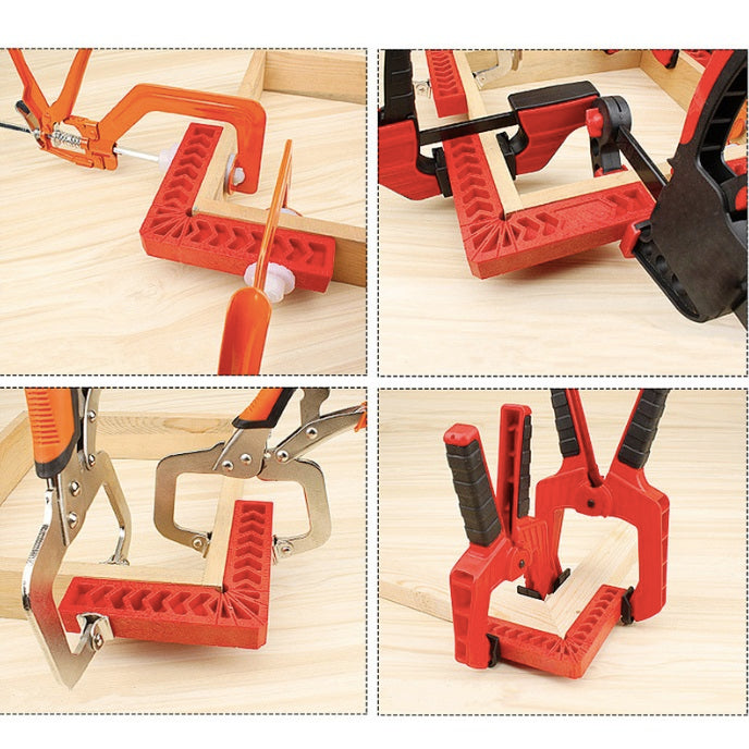 Escuadra Angulo recto 90 grados de 80mm, plástico para ebanista.