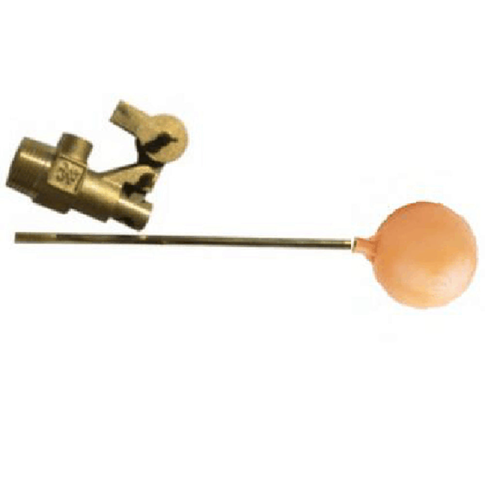 Válvula flotador 1/2 " para tanque cisterna con varilla y bola PVC. NESSATI