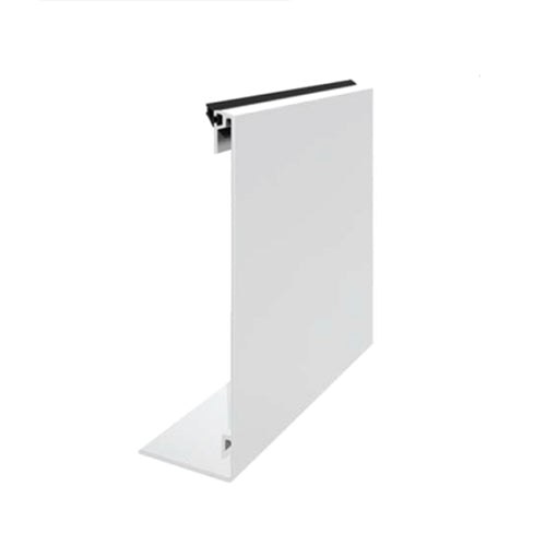 Cobertor lateral externo FX50. 5,8 mts largo. Aluminio acabado inox.