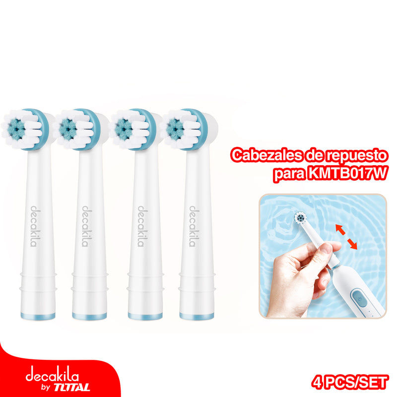 Cabezales de repuesto de cepillo de dientes. Set de 4 piezas.