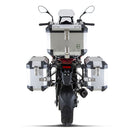 Kit de 3 Cajas TopCase+2SideCase modelo Benelli para TRK251 Color Aluminio incluye racks