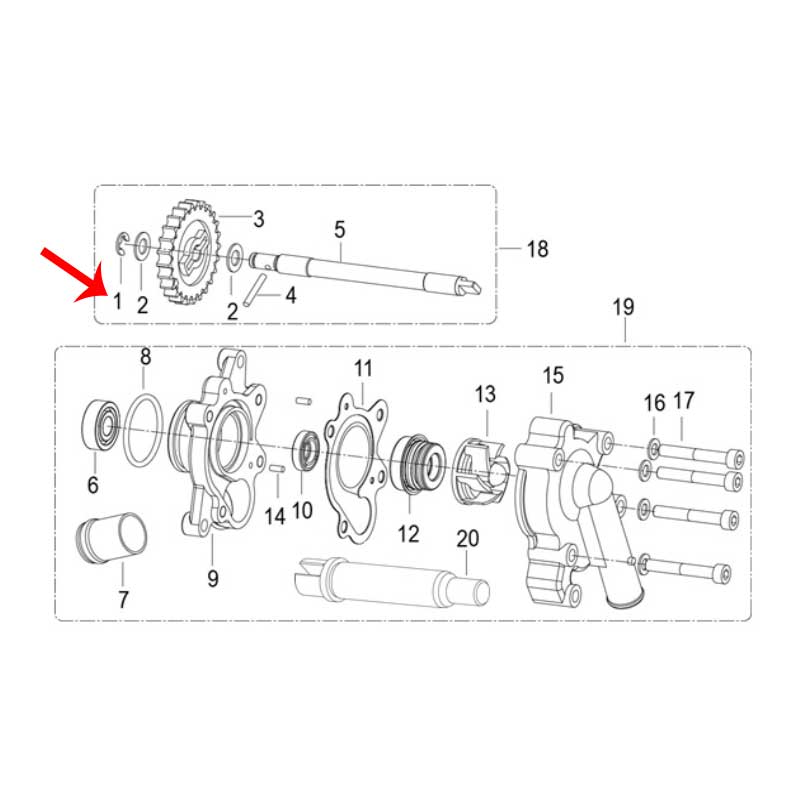 Resorte cabellete lateral (TRK502X / ZAFFERANO250)
