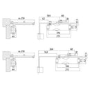 Cierrapuerta Blanco De Brazo Fuerza 2,3,4.P/Puertas 75-110 Cm.Max 65 Kg Cierrapuerta Aereo