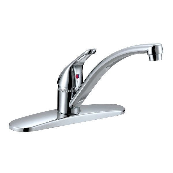 Grifo de cocina de mezclador de 1 mando con acabado cromado brillante. 1.8 GPM.