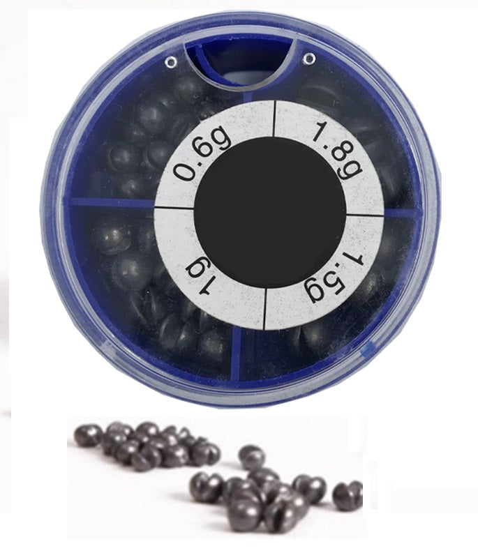 Plomos con ranura 37 Pzas. para pesca