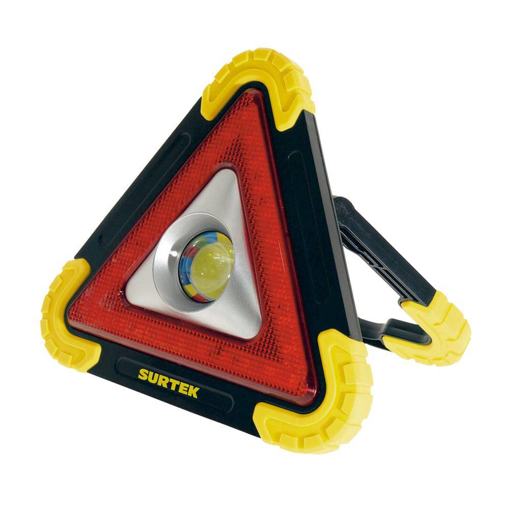 Triangulo Reflector LED Solar 10" Surtek