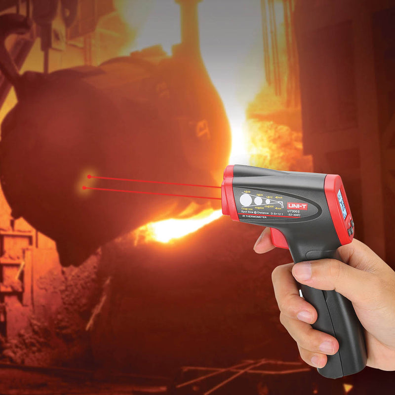 UNI-T UT300S sin contacto Digital termómetro Digital infrarrojo de IR probador de temperatura