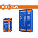 Probador de Cable de Red Multifuncional RJ11+RJ45. Apagado automático. Tester de Cable. Medidor