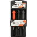 Cincel y centro punto 3 pzas