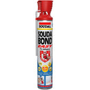 Pegamento Espuma PU adhesiva aislante Soudal Soudabond Easy 750 ml para laminas de marmol pvc y wpc