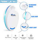 Repelente ultrasónico de plagas. (4 Pzas)