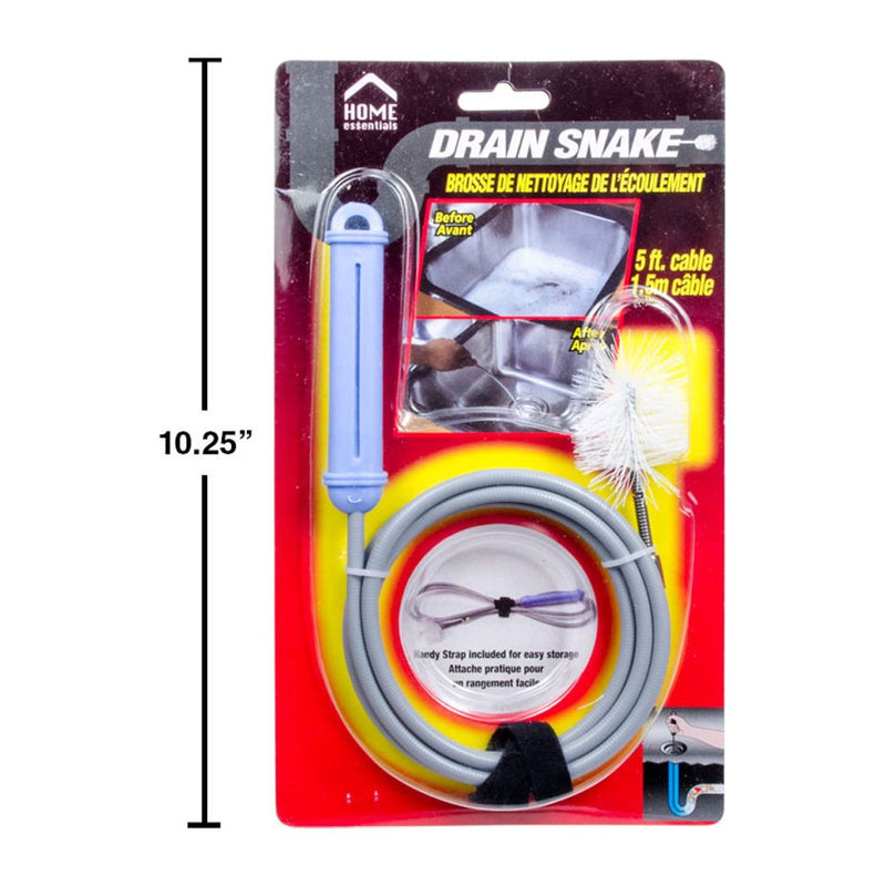 H.E. Serpiente destapador drenajes de 5 '