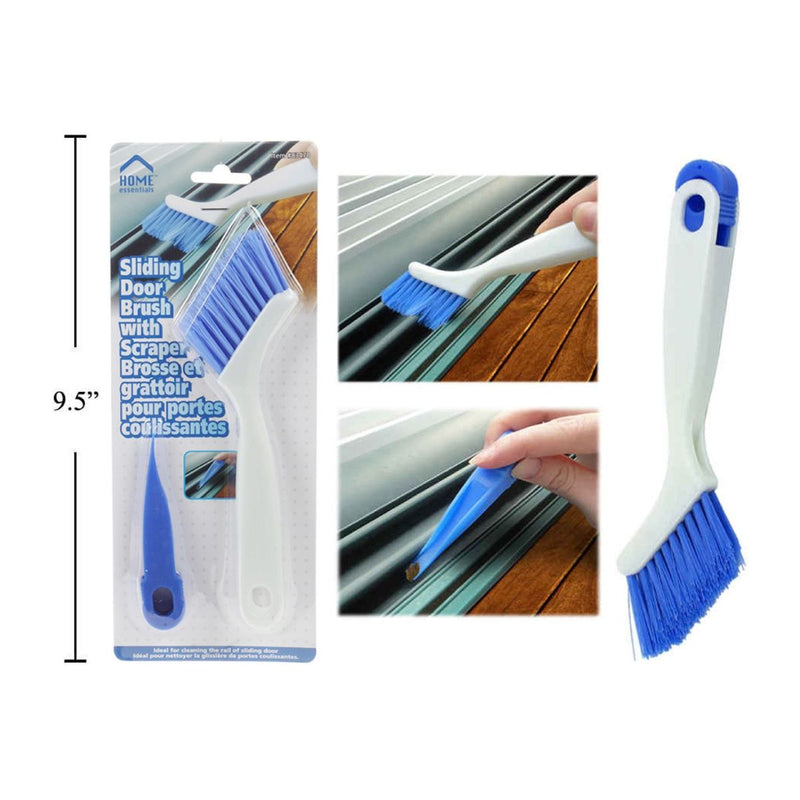Cepillo para puerta corrediza con raspador