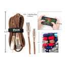 iFocus 10ft Lightning plg Data cable 4C, correa de velcro, paquete (HZ)