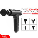 Pistola Fascia Masajeador Portátil 6 Velocidades, 21*17*6Cm, 7.4V, 2000Mah