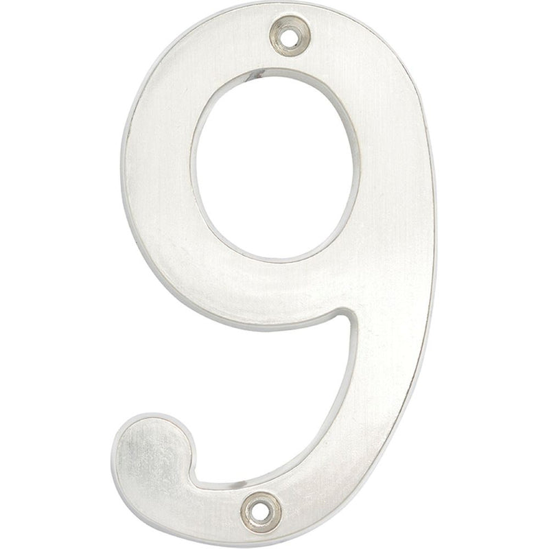 Numero 9 slim 4" cromo satinado Lock