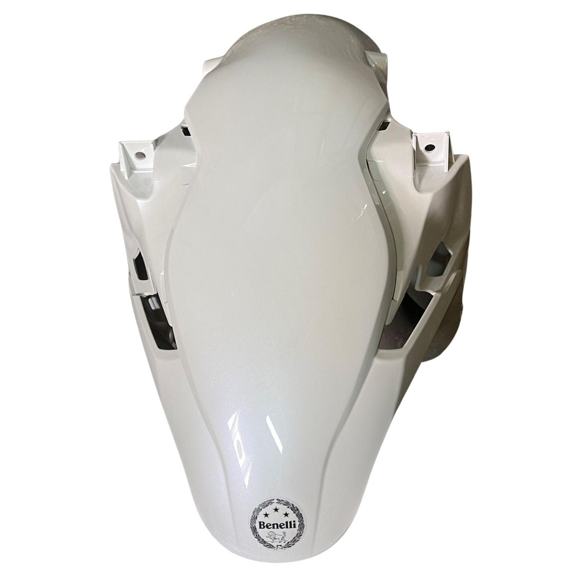 Guardabarro delantero blanco con calcomanias (TNT150)