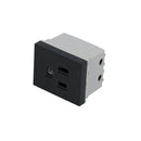 Enchufe Contacto aterrizado negro 1/2 Surtek.