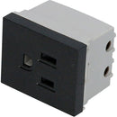 Enchufe Contacto aterrizado negro 1/2 Surtek.