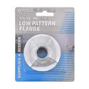 Brida cromada de 3/8" para tuberías de hierro