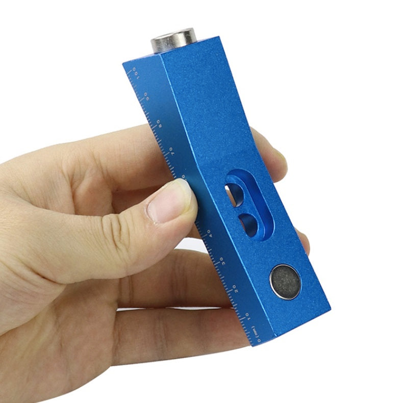 Mini plantilla con guia de perforacion para madera, Tamaño agujeros 9,5mm