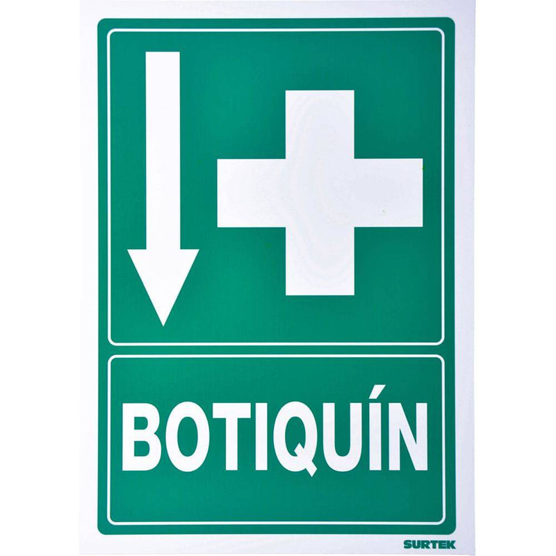 Letrero "Botiquín" Surtek