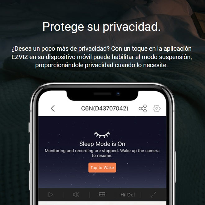 Cámara de seguridad inteligente 360° para interiores, con Wifi. 2MP 1080p. EZVIZ