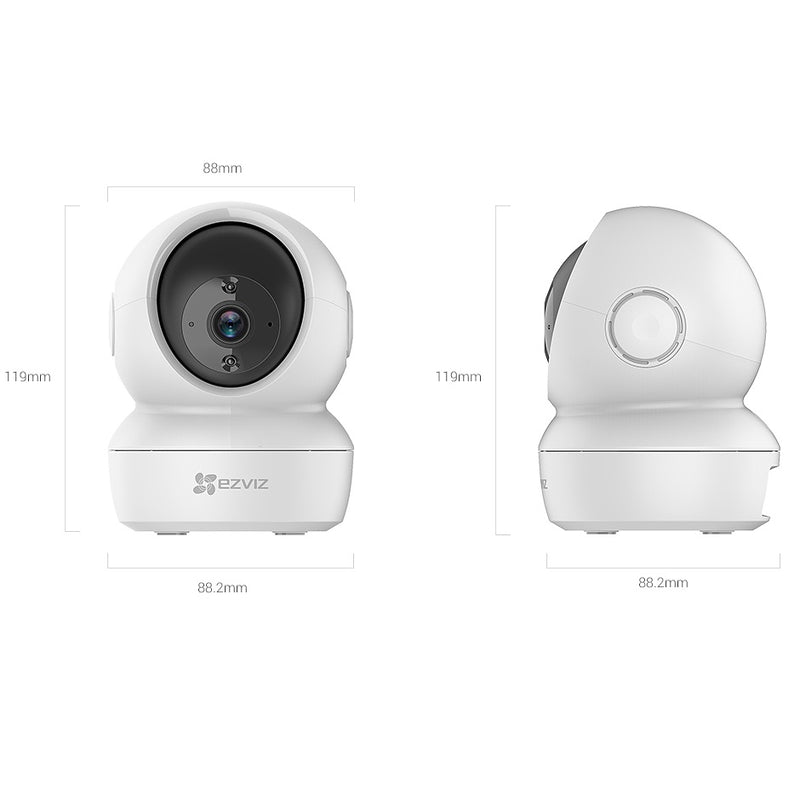 Cámara de seguridad inteligente 360° para interiores, con Wifi. 2MP 1080p. EZVIZ