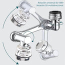 Adaptador flexible para grifo de baño, accesorio flexible para lavamanos, color plateado