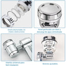 Adaptador flexible para grifo de baño, accesorio flexible para lavamanos, color plateado