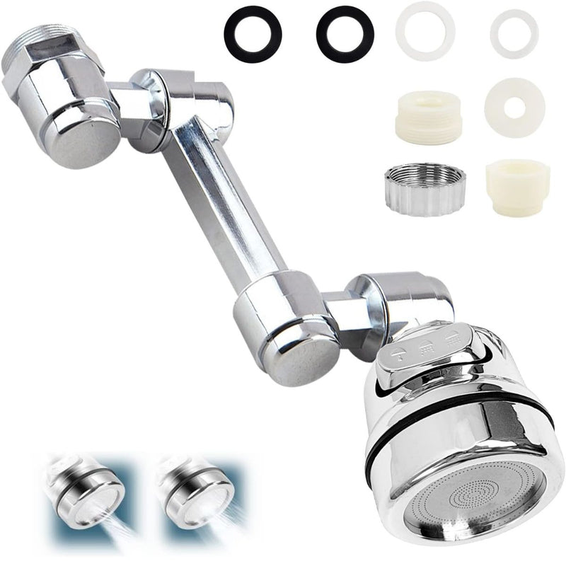 Adaptador flexible para grifo de baño, accesorio flexible para lavamanos, color plateado