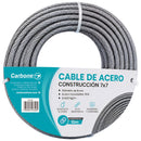 Guaya De Acero Inoxidable 304. Cable Metálico 7x7 de 0.1422 kg/m Para Tensar Y Sujetar (6mmx10m)