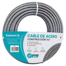 Guaya De Acero Inoxidable 304. Cable Metálico 7x7 de 0.1422 kg/m Para Tensar Y Sujetar (6mmx20m)