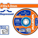 Disco Corte de Metal y Acero Inoxidable 230x3.0mm. Concavo.