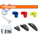 Tiras de Velcros con organizador de cables y zunchos. (71 piezas) Se vende en Set. Tira cierre mágico. Amarres amarradoes sunchos