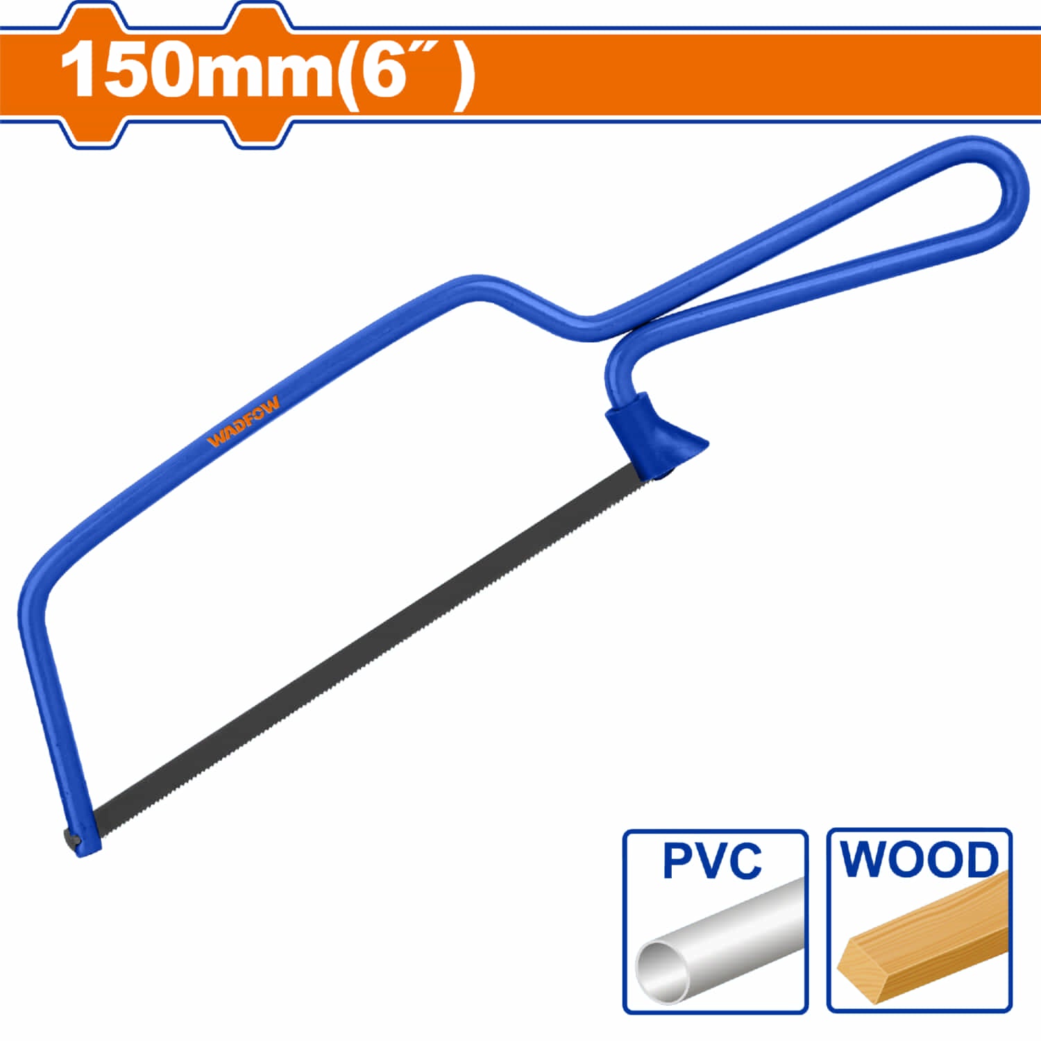 Segueta chica Industrial para Metal de 6" para trabajo pesado. Mini arco sierra