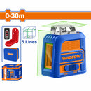 Nivel de Laser Autonivelante Verde. Rango:0~30m.1 línea horizontal de 360° y 1 vertical. Precisión de las líneas: ±2mm a 5m