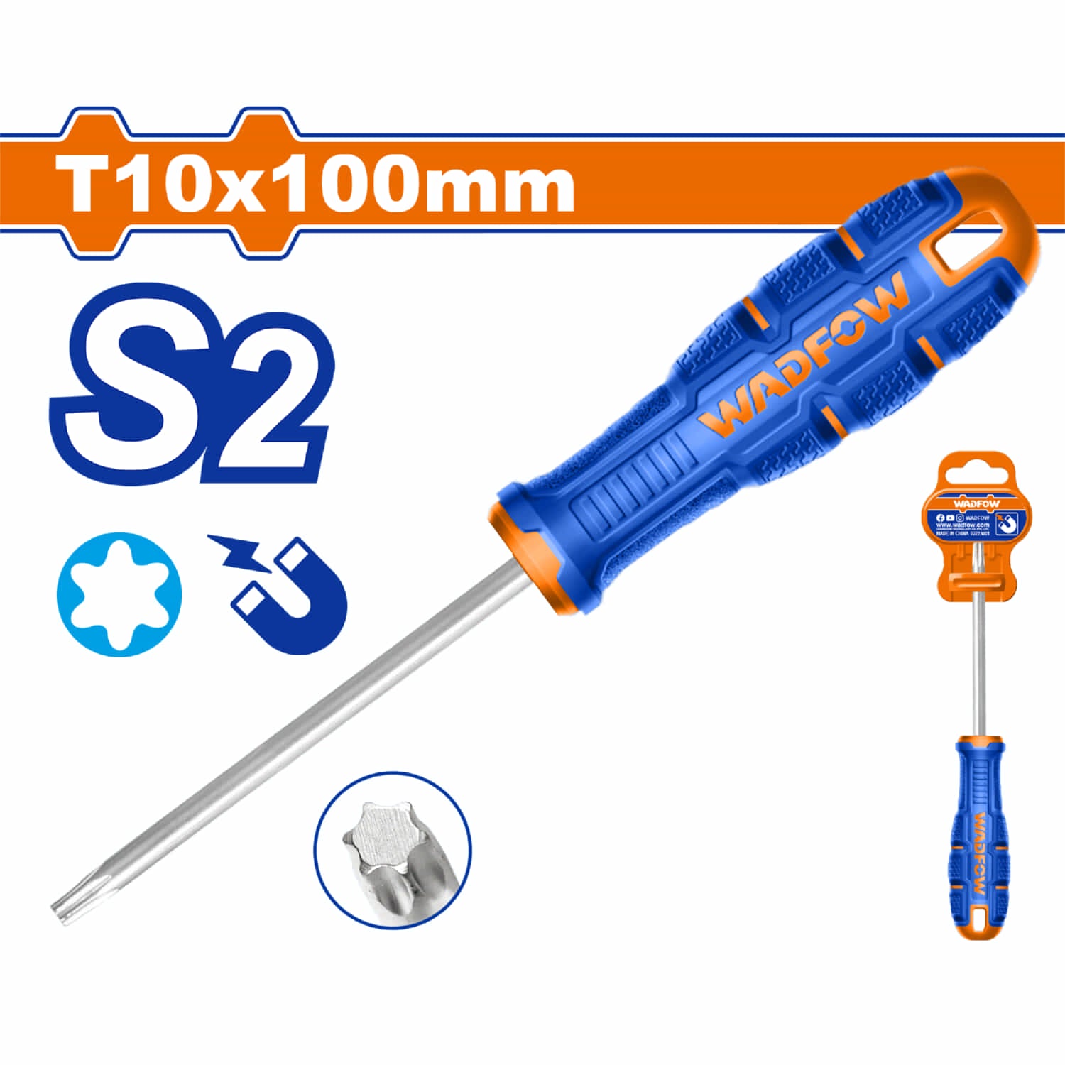 Destornillador Torx 5x100mm Material de la hoja: S2 Tipo de punta: Torx T10 Magnético