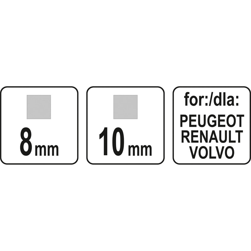 Llave de tapón drenaje de aceite cuadrada 8mm x10 mm