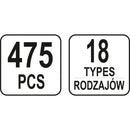 Clips de retención a presión automóvil remaches plástico sujetadores MAZDA 475PCS