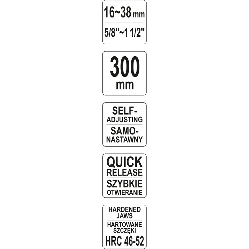 Llave de tubo autoajustable de 16-138mm