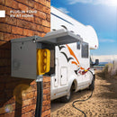 Caja tomacorriente NEMA 14-50R 50 amperios, 125/250V, con tapa para exteriores para autos eléctricos