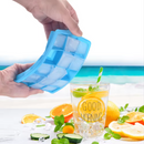 Bandeja de silicon para cubos de hielo con tapa 1 unidad