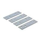 Placa de unión rectangular galvanizadas de 3" x 3/4"