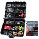 Kit de anzuelos y accesorios de pesca 136 pzas