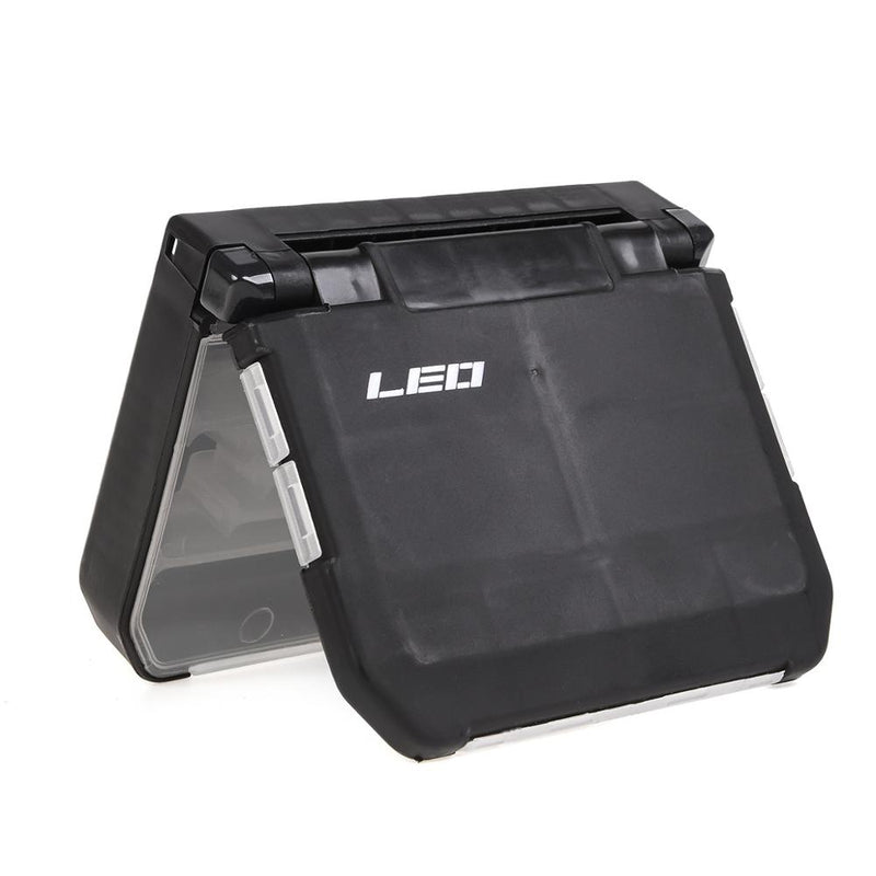 Caja de doble compartimiento chica accesorios de pesca