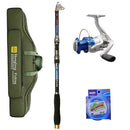 Kit de pesca caña Telescópica 2.7 m bolso