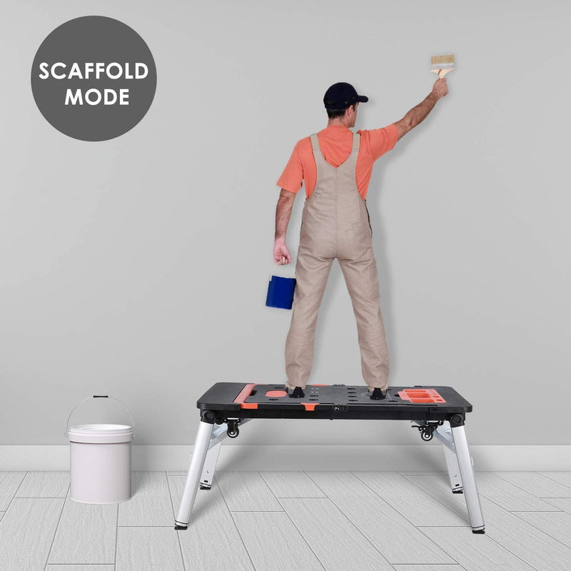 Mesa de trabajo multifuncional portátil.